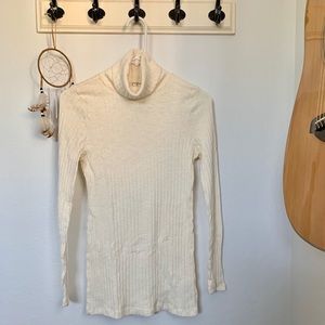 MiMi Turtleneck Rib Knit Maternity Top